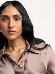 Joseph Brown Brunel Silk Blouse - Image 4 of 5