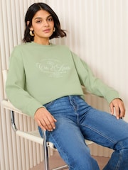 Friends Like These Green Slogan Graphic Print Sweatshirt - Image 2 of 4