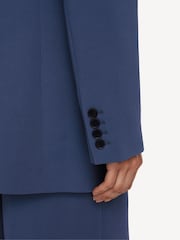 Joseph Blue Valery Comfort Cady Double Breasted Jacket - Image 5 of 6