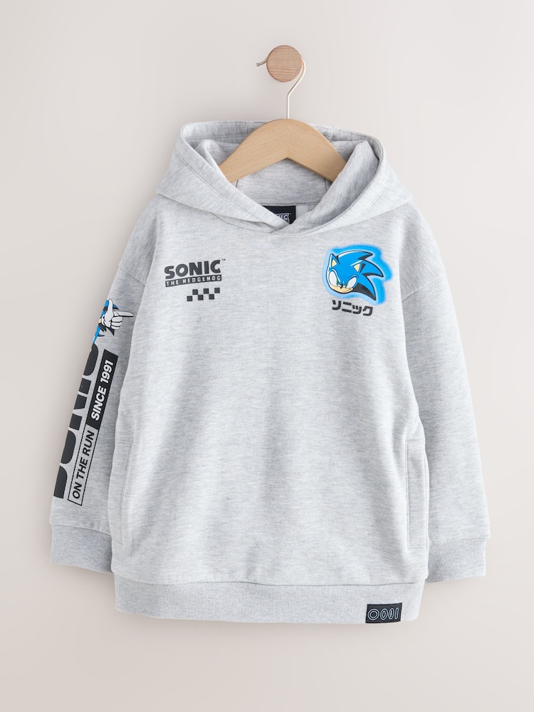 Grey Sonic Hoodie (3-16yrs) - Image 1 of 5