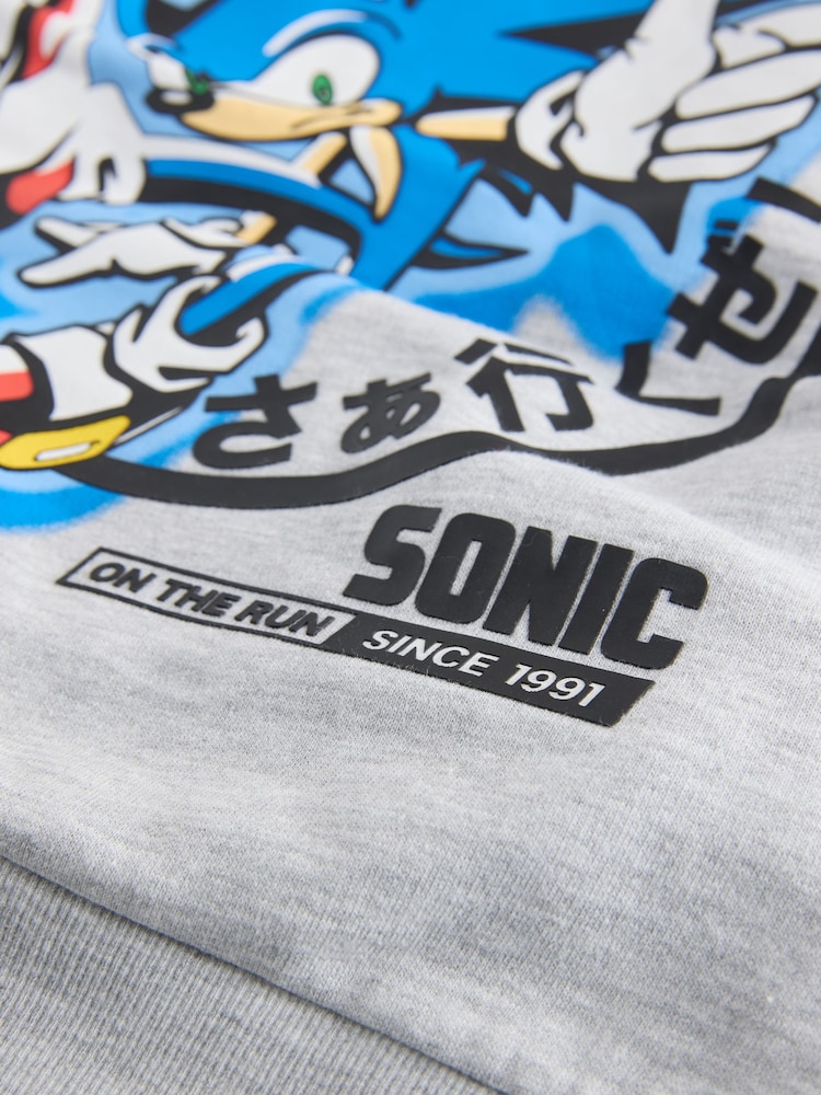Grey Sonic Hoodie (3-16yrs) - Image 5 of 5