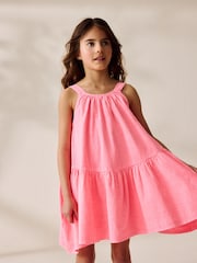 Fluro Pink Summer Dress (3-16yrs) - Image 1 of 4