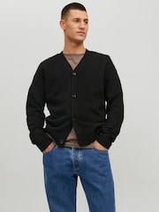 črna - Pletena jopica Jack & Jones - Slika 1 iz 6