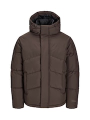 JACK & JONES Brown Puffer Jacket - Image 7 of 7