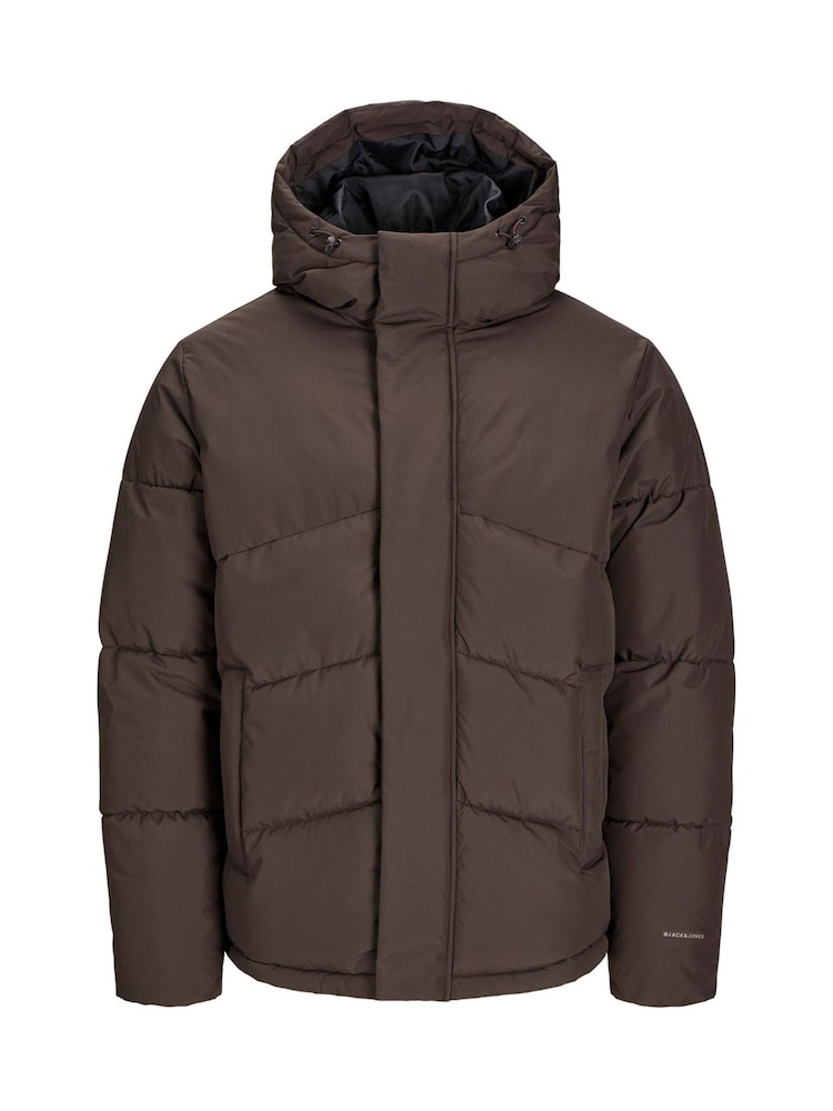 JACK & JONES Brown Puffer Jacket - Image 7 of 7