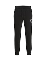 JACK & JONES Black Logo Hoodie Jogger Set - Image 3 of 3