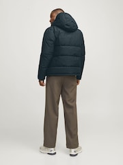 JACK & JONES Blue Puffer Jacket - Image 2 of 6