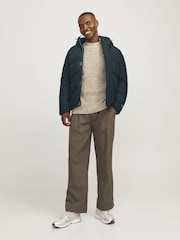 JACK & JONES Blue Puffer Jacket - Image 5 of 6