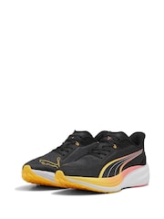 Puma Black Patent Mens Darter Pro Running Shoes - Image 2 of 6