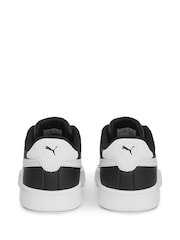 Puma Black Chrome Smash 3.0 Leather Youth Trainers - Image 5 of 6