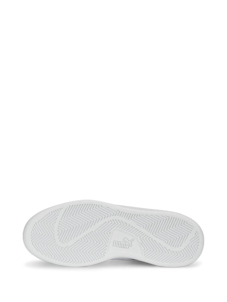 Puma Black Chrome Smash 3.0 Leather Youth Trainers - Image 6 of 6