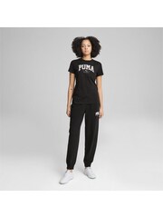 Puma Black Womens Squad Graphic 100% Cotton T-Shirt - Image 2 of 6