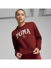 Puma Red Womens Squad Full Length Crewneck Sweatshirt - Image 1 of 6