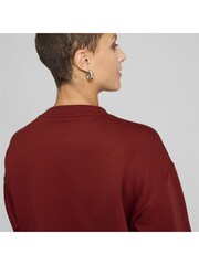 Puma Red Womens Squad Full Length Crewneck Sweatshirt - Image 6 of 6