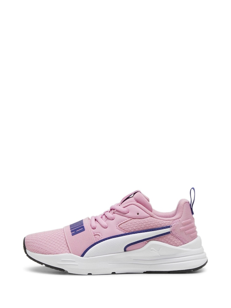 Puma Pink Youth Boys Wired Run Pure Shoes - Image 2 of 6