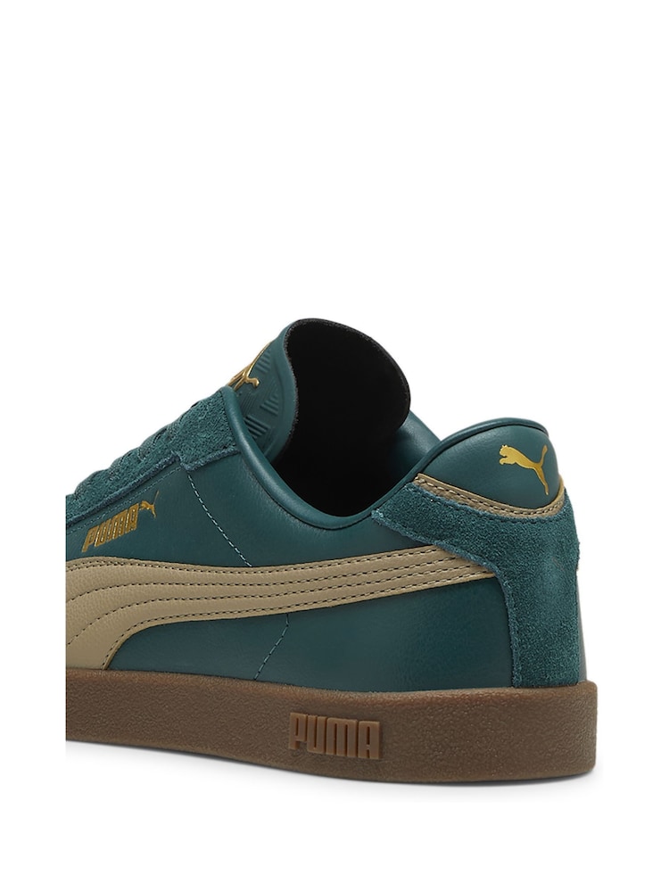 Puma Green Mens Club II Era Sneakers Trainers - Image 6 of 6