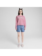 Puma Pink Womens Squad Full Length Crewneck Sweatshirt - Image 2 of 6