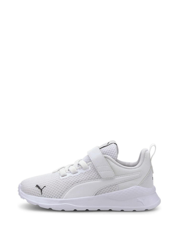 Puma White Anzarun Lite Unisex Kids Trainers - Image 2 of 6