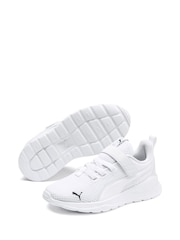 Puma White Anzarun Lite Unisex Kids Trainers - Image 5 of 6