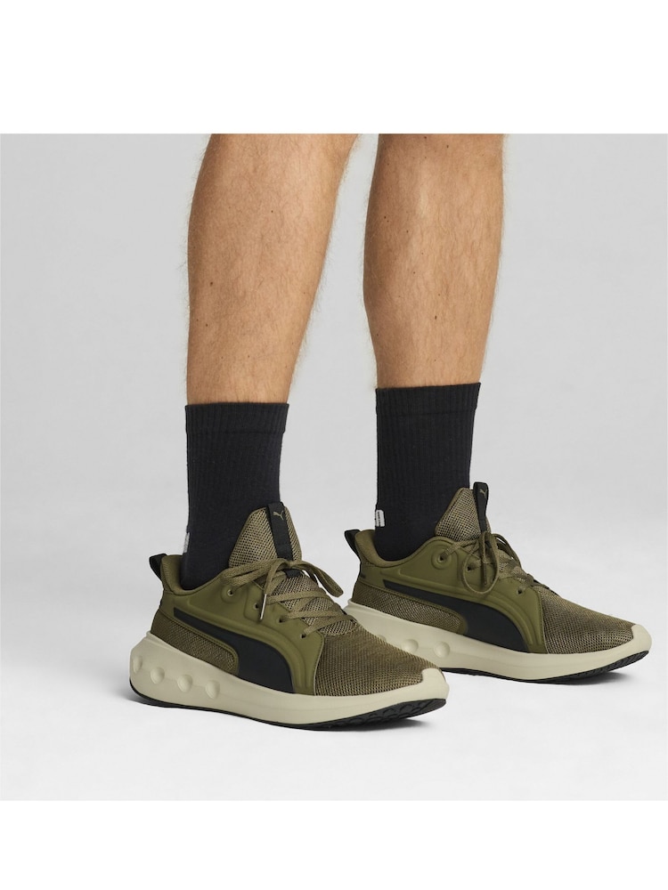 Puma Green Mens SOFTRIDE Carson Running Shoes - Image 1 of 6