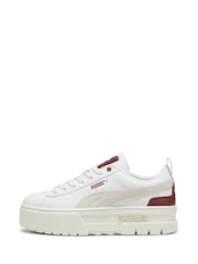 Puma Dark White Women Mayze Trainers - Image 1 of 6