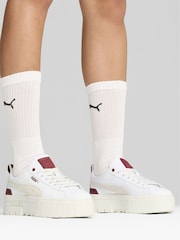 Puma Dark White Women Mayze Trainers - Image 6 of 6