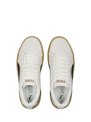 Puma White Womens Smash Platform V3 Suede Sneakers Trainers - Image 5 of 6