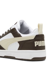 Puma Brown Mens Rebound V6 Low Sneakers Trainers - Image 5 of 6