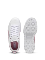 Puma White/Pink Women Mayze Trainers - Image 3 of 6
