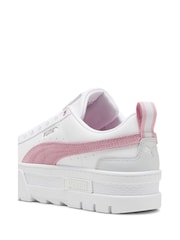 Puma White/Pink Women Mayze Trainers - Image 4 of 6