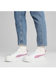 Puma White/Pink Women Mayze Trainers - Image 6 of 6