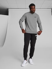 Puma Grey Mens Essentials Small Logo Crew Neck Sweatshirt - Image 1 of 7