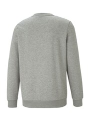 Puma Grey Mens Essentials Small Logo Crew Neck Sweatshirt - Image 7 of 7