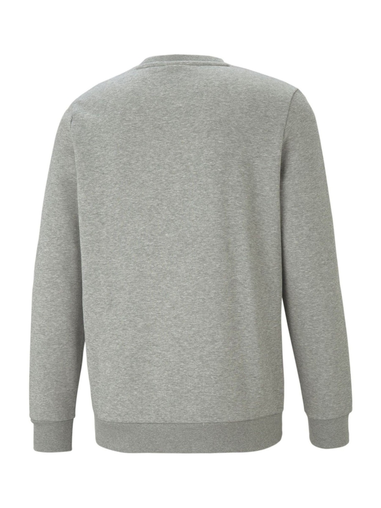 Puma Grey Mens Essentials Small Logo Crew Neck Sweatshirt - Image 7 of 7