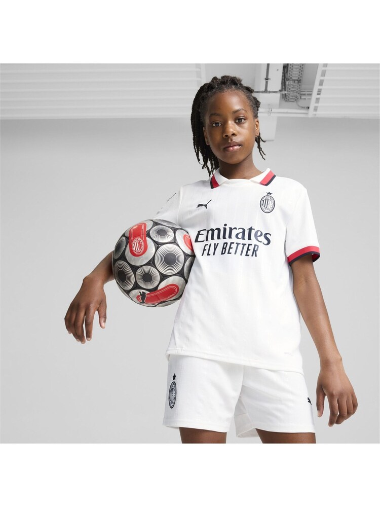 Puma White Youth Boys AC Milan 24/25 Away Jersey - Image 1 of 5