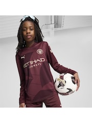 Puma Red Youth Boys Manchester City 24/25 Third Long Sleeve Jersey - Image 1 of 6