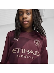 Puma Red Youth Boys Manchester City 24/25 Third Long Sleeve Jersey - Image 2 of 6