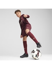 Puma Red Youth Boys Manchester City 24/25 Third Long Sleeve Jersey - Image 3 of 6
