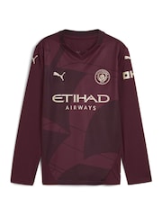 Puma Red Youth Boys Manchester City 24/25 Third Long Sleeve Jersey - Image 5 of 6