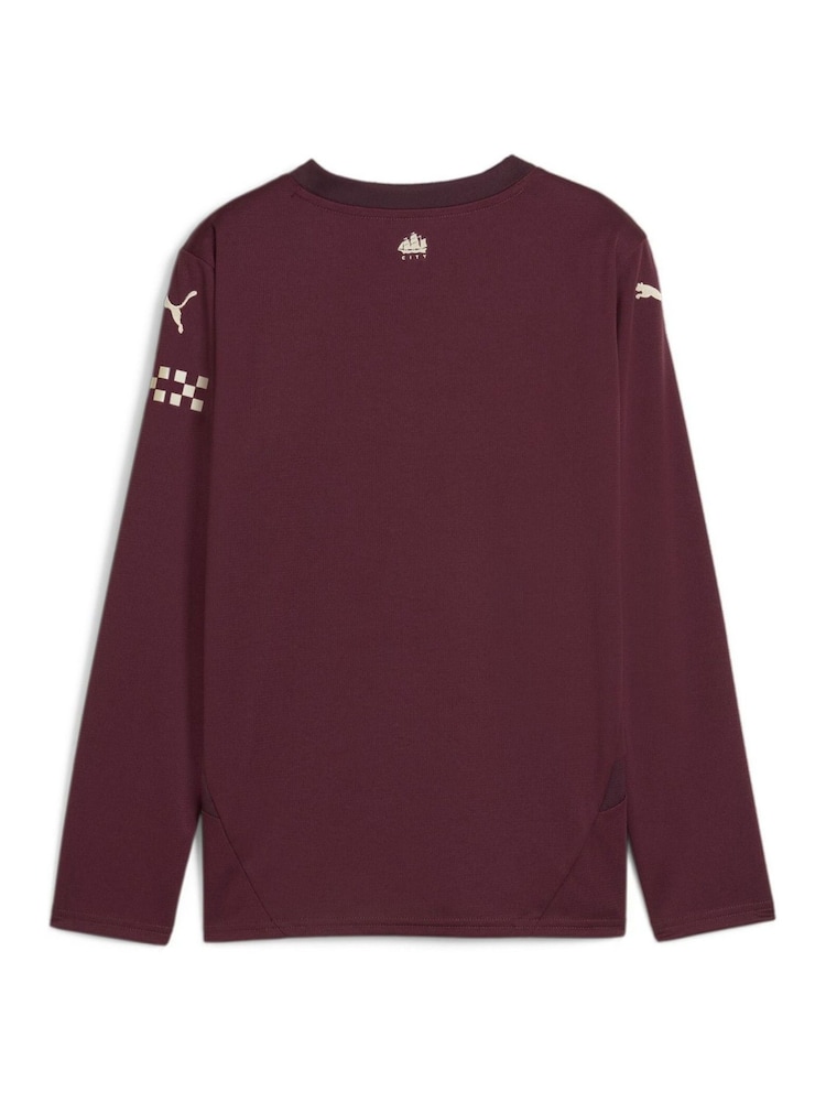 Puma Red Youth Boys Manchester City 24/25 Third Long Sleeve Jersey - Image 6 of 6