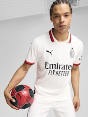 Puma White Mens AC Milan 24/25 Away Jersey - Image 3 of 9