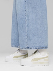 Puma White Womens Mayze Luxe Trainers - Image 1 of 6