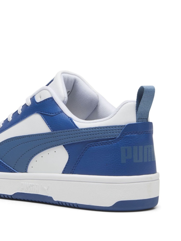 Puma Blue Mens Rebound V6 Low Sneakers Trainers - Image 5 of 5