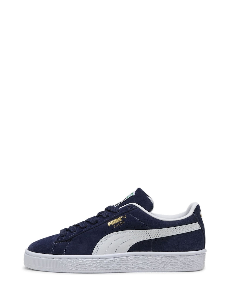 Puma Blue Youth Boys Suede Classic Sneakers Trainers - Image 2 of 6