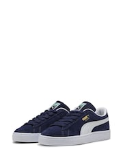Puma Blue Youth Boys Suede Classic Sneakers Trainers - Image 3 of 6