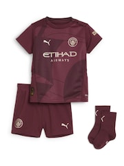 Puma Red Baby Unisex Manchester City 24/25 Third Kit - Image 3 of 5