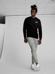 Puma Black Mens Essentials Small Logo Crew Neck Sweatshirt - Image 1 of 7