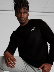 Puma Black Mens Essentials Small Logo Crew Neck Sweatshirt - Image 3 of 7