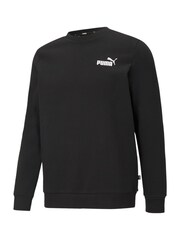 Puma Black Mens Essentials Small Logo Crew Neck Sweatshirt - Image 6 of 7