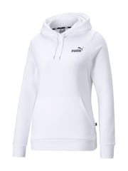 Puma White Womens Essentials Small Logo Hoodie - Image 1 of 1